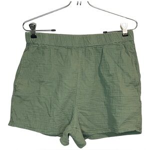 100% Cotton Muslin Elastic Waist Shorts